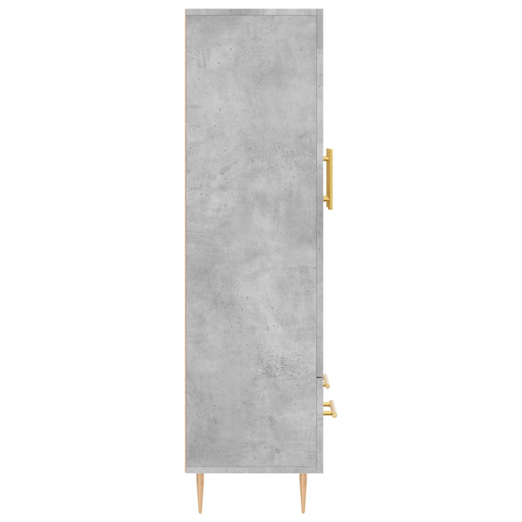 vidaXL Highboard Concrete Grey 69.5x31x115 cm Engineered Wood