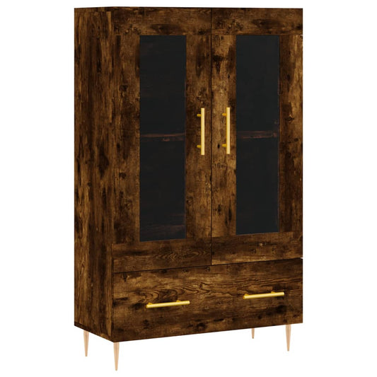 vidaXL Highboard Smoked Oak 69.5x31x115 cm Engineered Wood