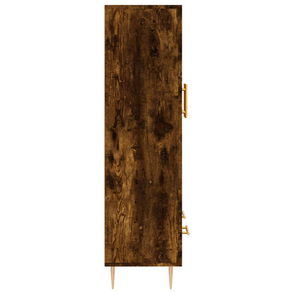 vidaXL Highboard Smoked Oak 69.5x31x115 cm Engineered Wood