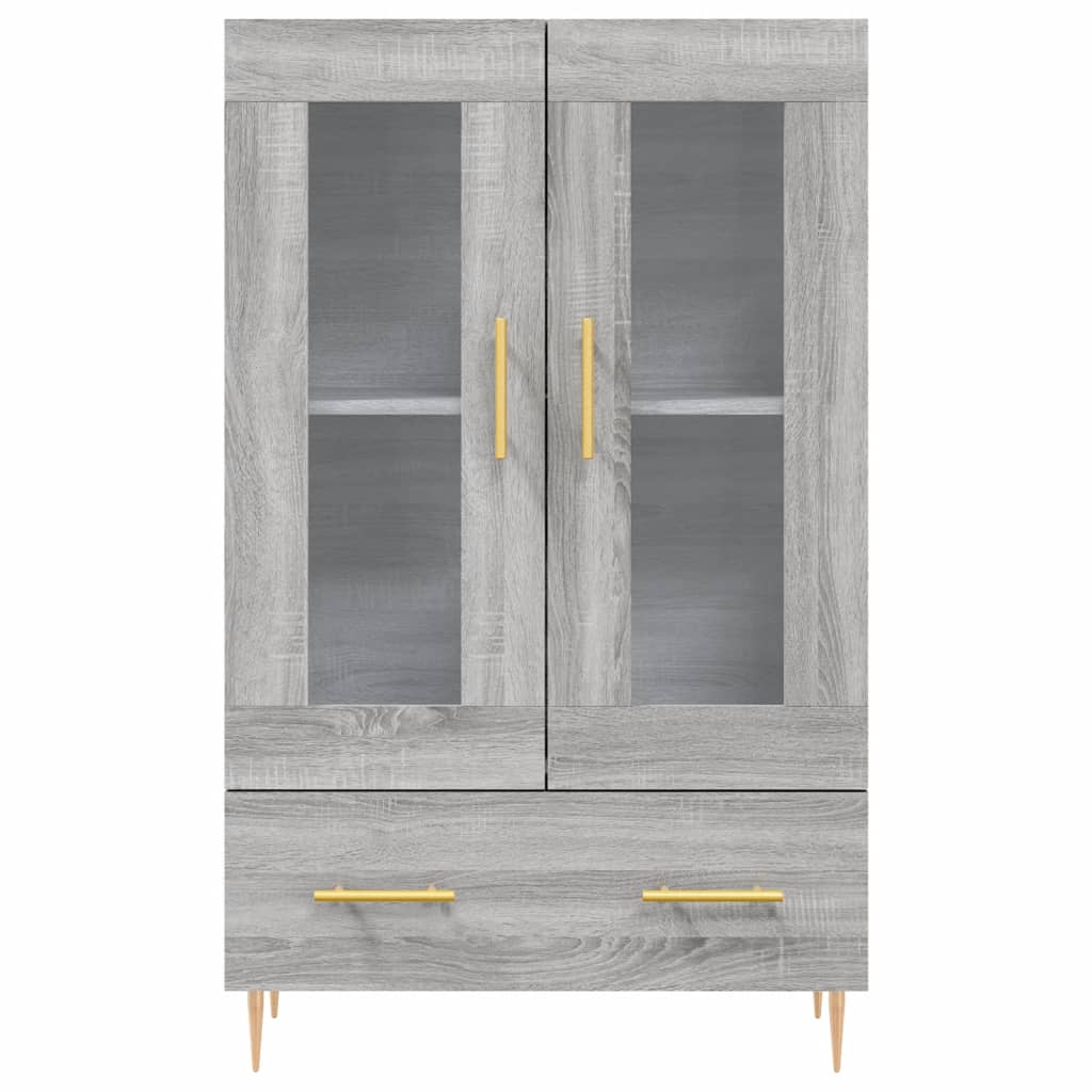 vidaXL Highboard Grey Sonoma 69.5x31x115 cm Engineered Wood