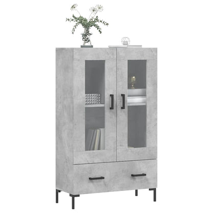 vidaXL Highboard Concrete Grey 69,5x31x115 cm Engineered Wood