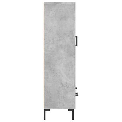 vidaXL Highboard Concrete Grey 69,5x31x115 cm Engineered Wood