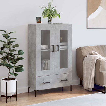 vidaXL Highboard Concrete Grey 69,5x31x115 cm Engineered Wood