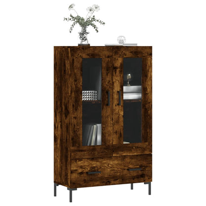 vidaXL Highboard Smoked Oak 69,5x31x115 cm Engineered Wood