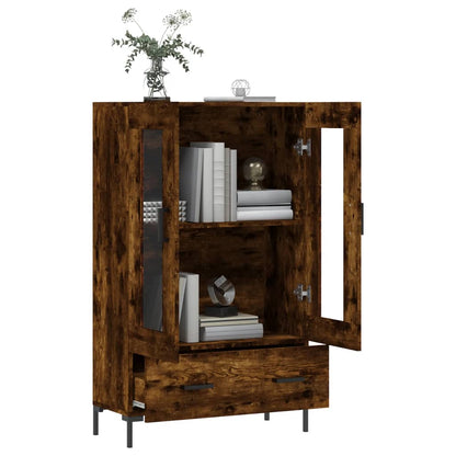vidaXL Highboard Smoked Oak 69,5x31x115 cm Engineered Wood
