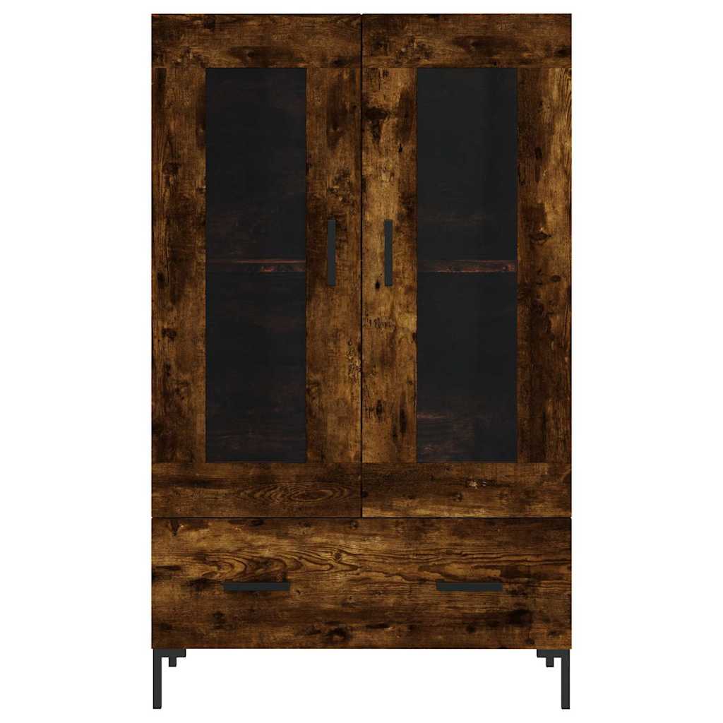 vidaXL Highboard Smoked Oak 69,5x31x115 cm Engineered Wood
