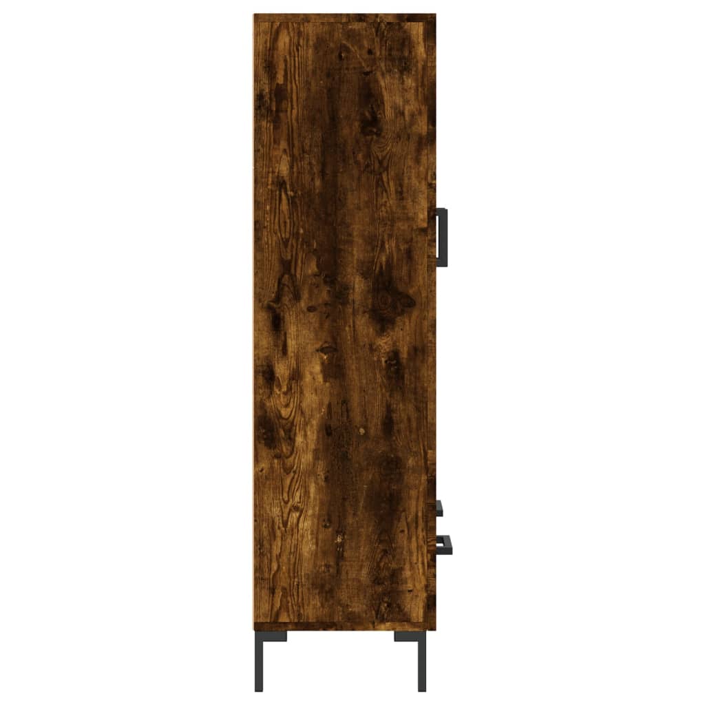 vidaXL Highboard Smoked Oak 69.5x31x115 cm Engineered Wood