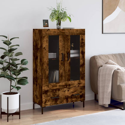 vidaXL Highboard Smoked Oak 69,5x31x115 cm Engineered Wood