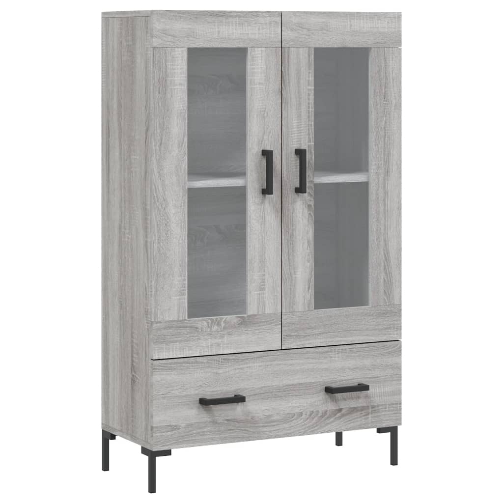 vidaXL Highboard Grey Sonoma 69,5x31x115 cm Engineered Wood
