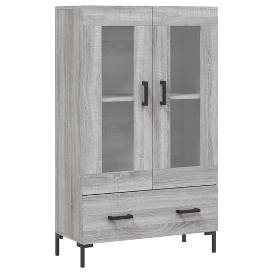 vidaXL Highboard Grey Sonoma 69,5x31x115 cm Engineered Wood