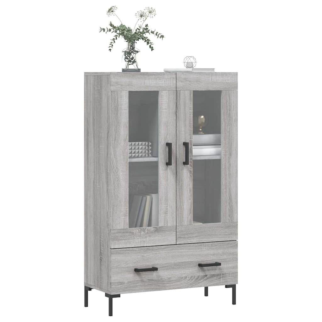 vidaXL Highboard Grey Sonoma 69,5x31x115 cm Engineered Wood