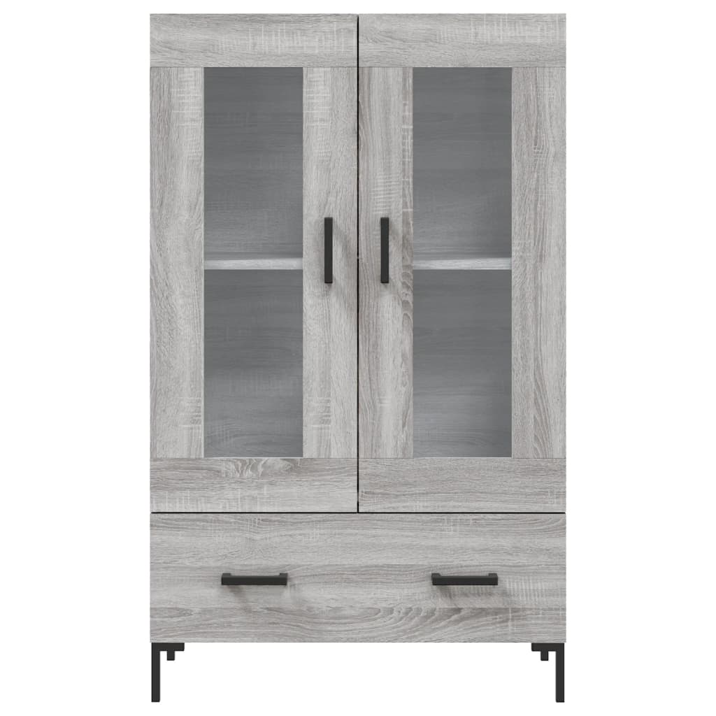 vidaXL Highboard Grey Sonoma 69.5x31x115 cm Engineered Wood