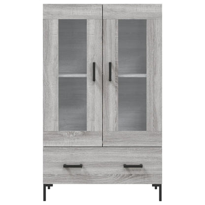 vidaXL Highboard Grey Sonoma 69.5x31x115 cm Engineered Wood