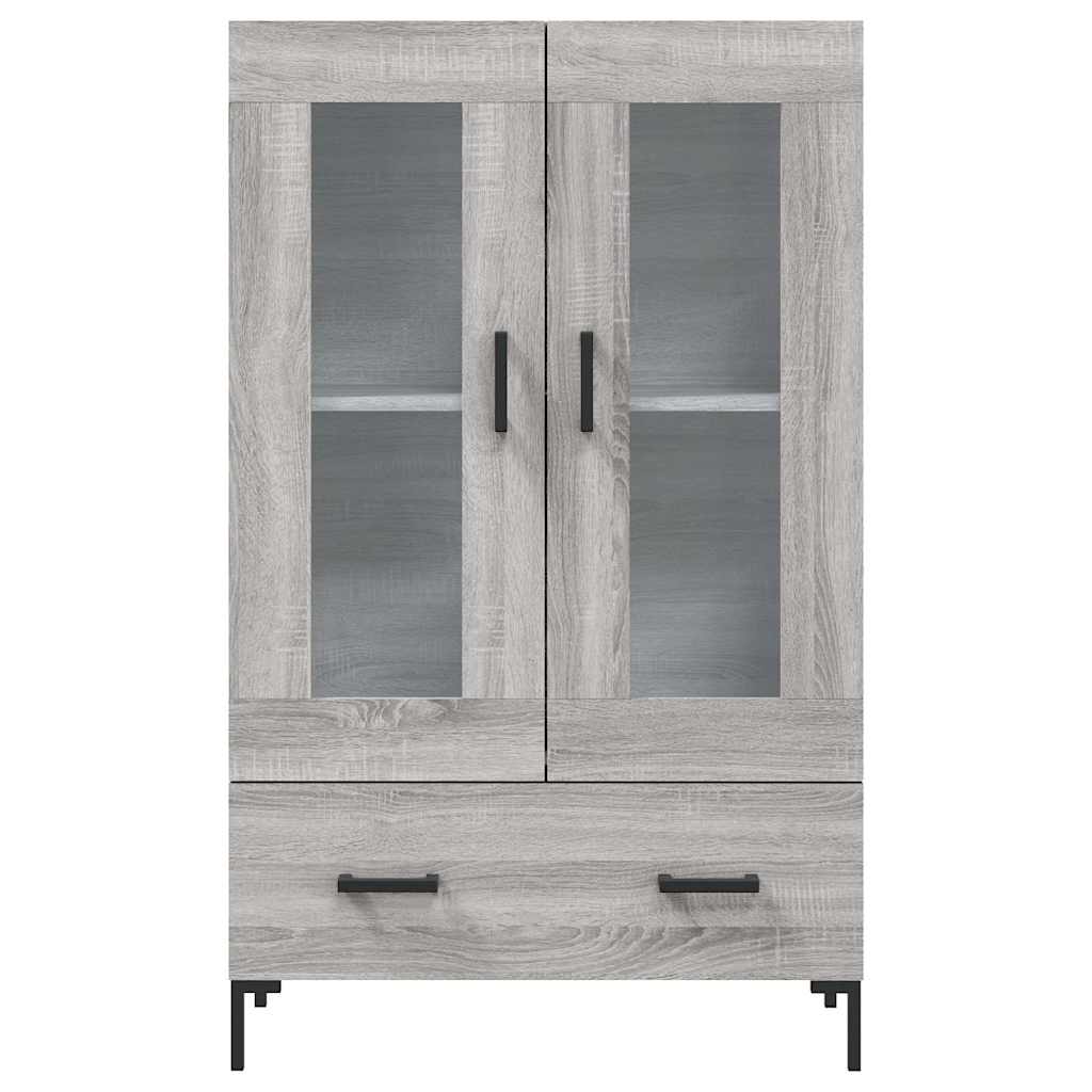 vidaXL Highboard Grey Sonoma 69,5x31x115 cm Engineered Wood
