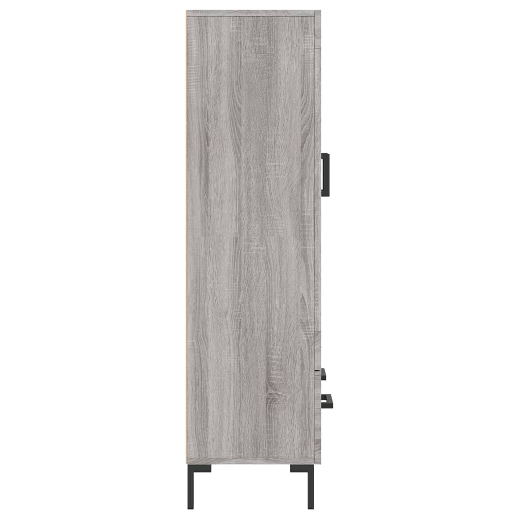 vidaXL Highboard Grey Sonoma 69,5x31x115 cm Engineered Wood