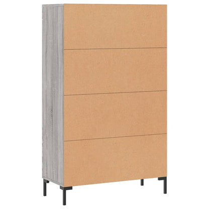 vidaXL Highboard Grey Sonoma 69,5x31x115 cm Engineered Wood