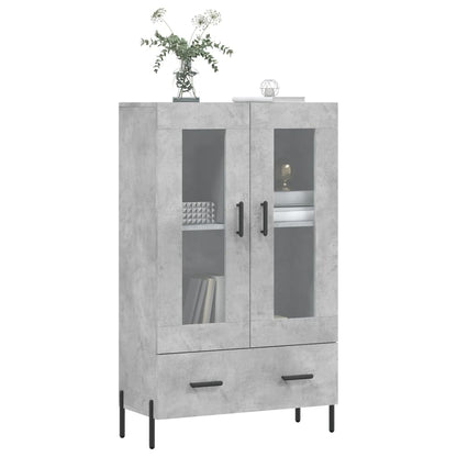 vidaXL Highboard Concrete Grey 69,5x31x115 cm Engineered Wood