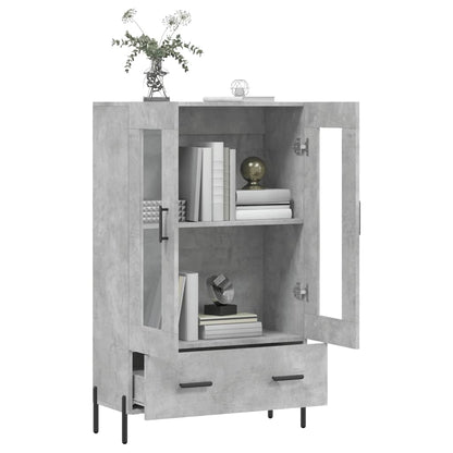 vidaXL Highboard Concrete Grey 69,5x31x115 cm Engineered Wood