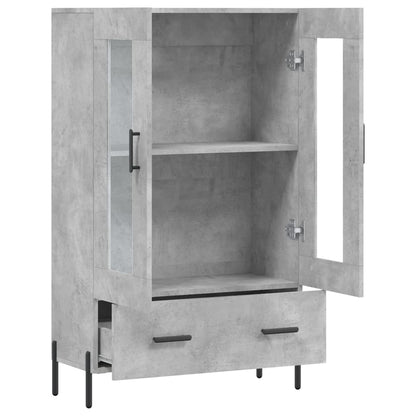 vidaXL Highboard Concrete Grey 69,5x31x115 cm Engineered Wood