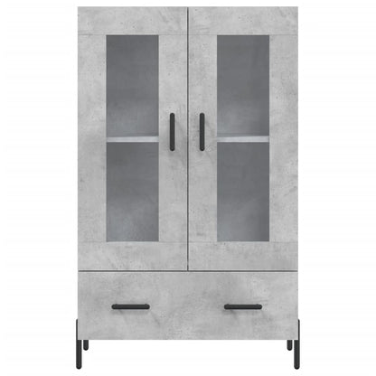 vidaXL Highboard Concrete Grey 69,5x31x115 cm Engineered Wood