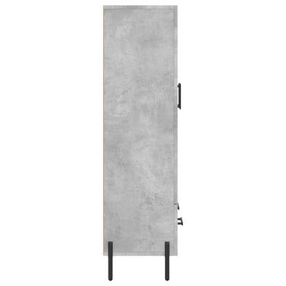 vidaXL Highboard Concrete Grey 69,5x31x115 cm Engineered Wood