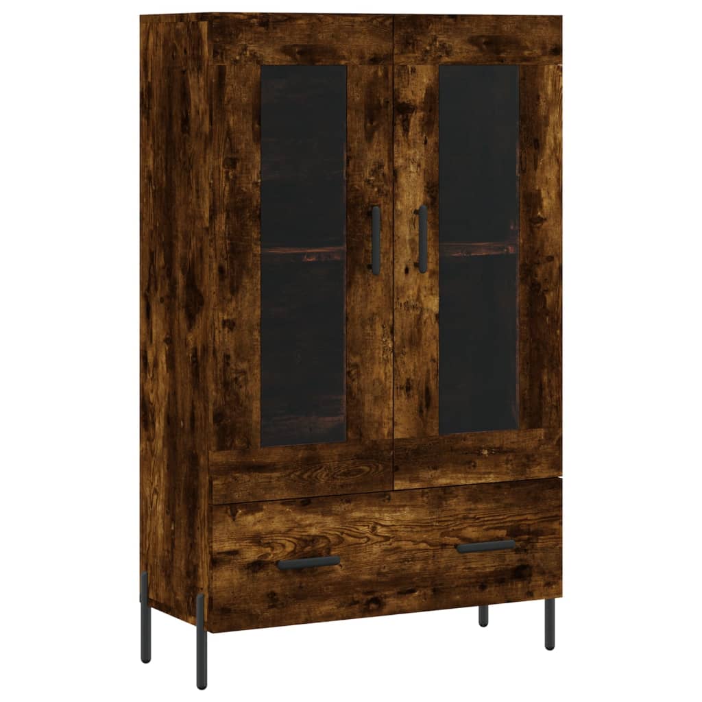 vidaXL Highboard Smoked Oak 69,5x31x115 cm Engineered Wood