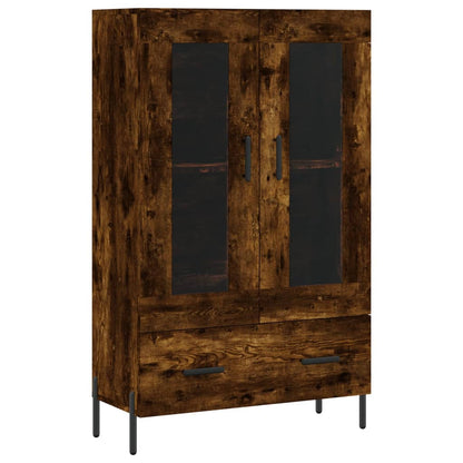 vidaXL Highboard Smoked Oak 69,5x31x115 cm Engineered Wood