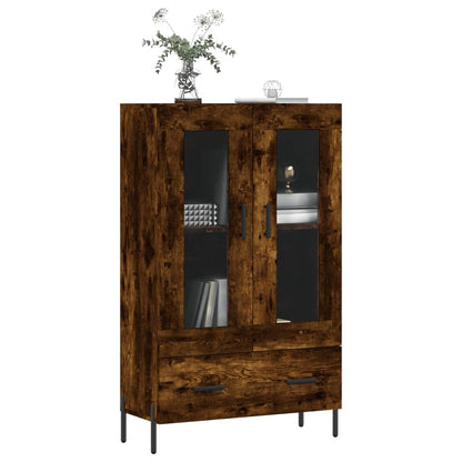 vidaXL Highboard Smoked Oak 69,5x31x115 cm Engineered Wood