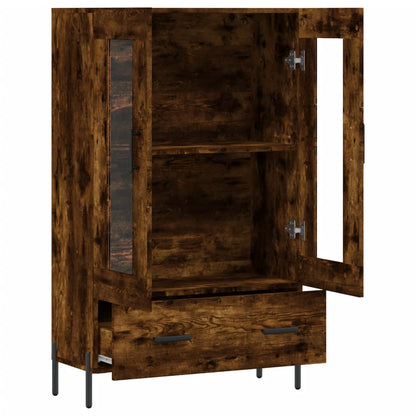 vidaXL Highboard Smoked Oak 69,5x31x115 cm Engineered Wood