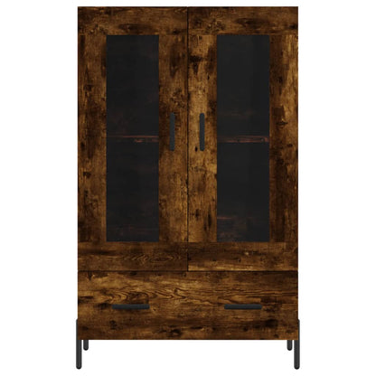 vidaXL Highboard Smoked Oak 69,5x31x115 cm Engineered Wood