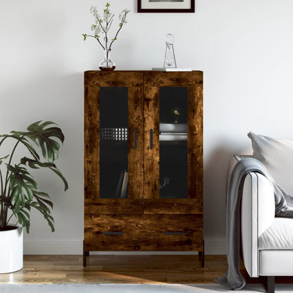 vidaXL Highboard Smoked Oak 69,5x31x115 cm Engineered Wood