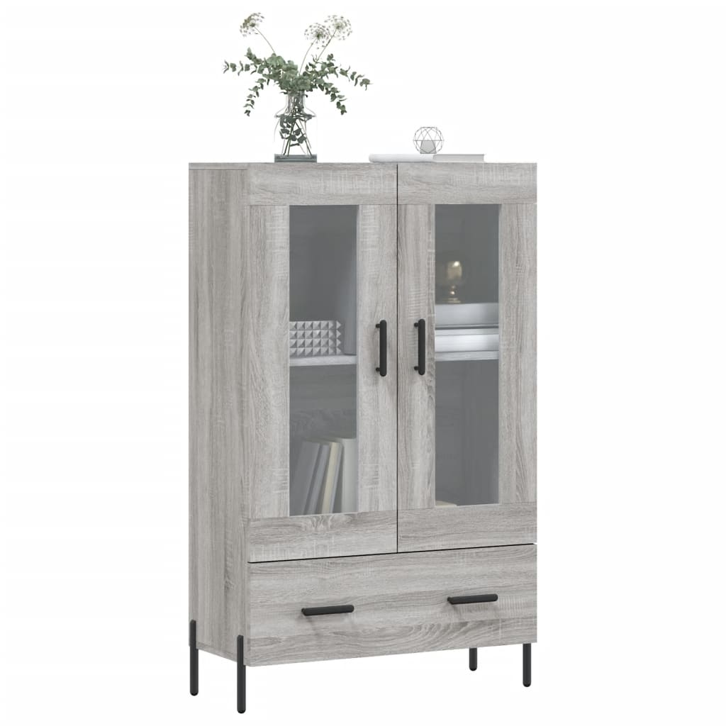 vidaXL Highboard Grey Sonoma 69,5x31x115 cm Engineered Wood