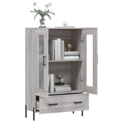 vidaXL Highboard Grey Sonoma 69,5x31x115 cm Engineered Wood