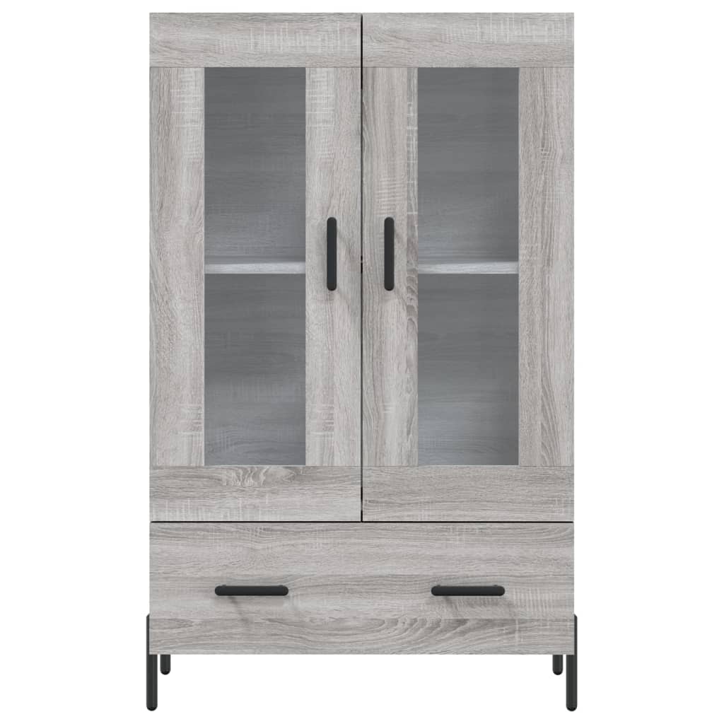 vidaXL Highboard Grey Sonoma 69.5x31x115 cm Engineered Wood
