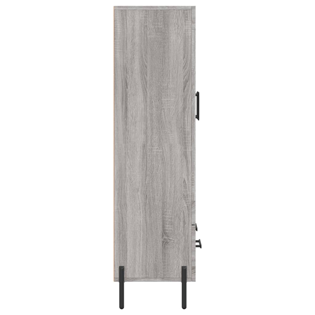 vidaXL Highboard Grey Sonoma 69,5x31x115 cm Engineered Wood