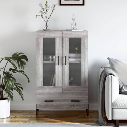 vidaXL Highboard Grey Sonoma 69.5x31x115 cm Engineered Wood