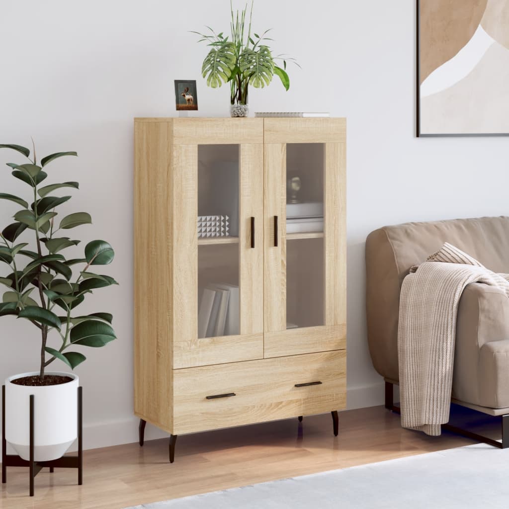 vidaXL Highboard Sonoma Oak 69,5x31x115 cm Engineered Wood