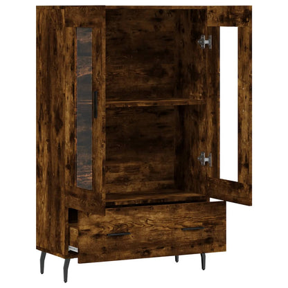 vidaXL Highboard Smoked Oak 69,5x31x115 cm Engineered Wood
