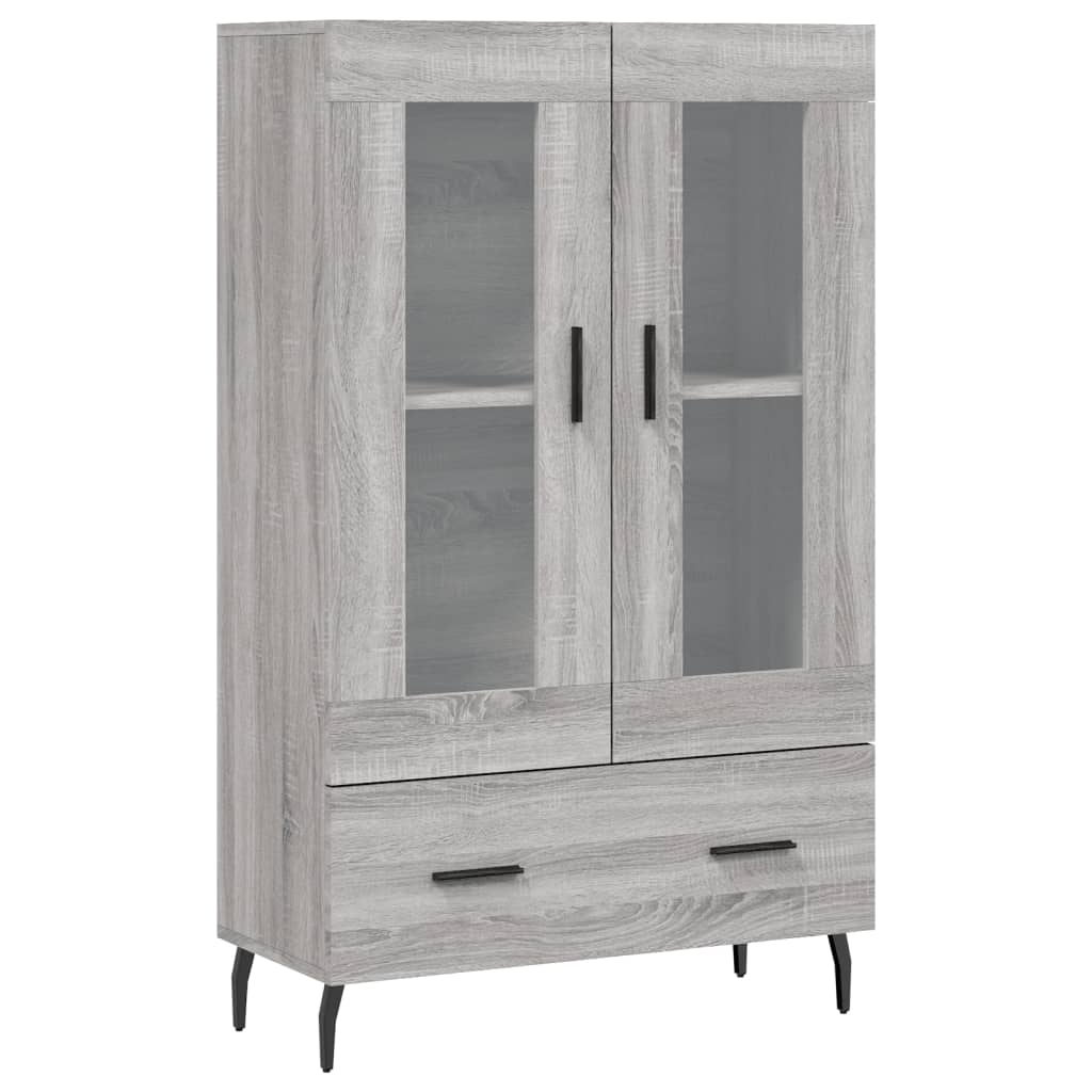 vidaXL Highboard Grey Sonoma 69,5x31x115 cm Engineered Wood
