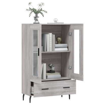 vidaXL Highboard Grey Sonoma 69,5x31x115 cm Engineered Wood