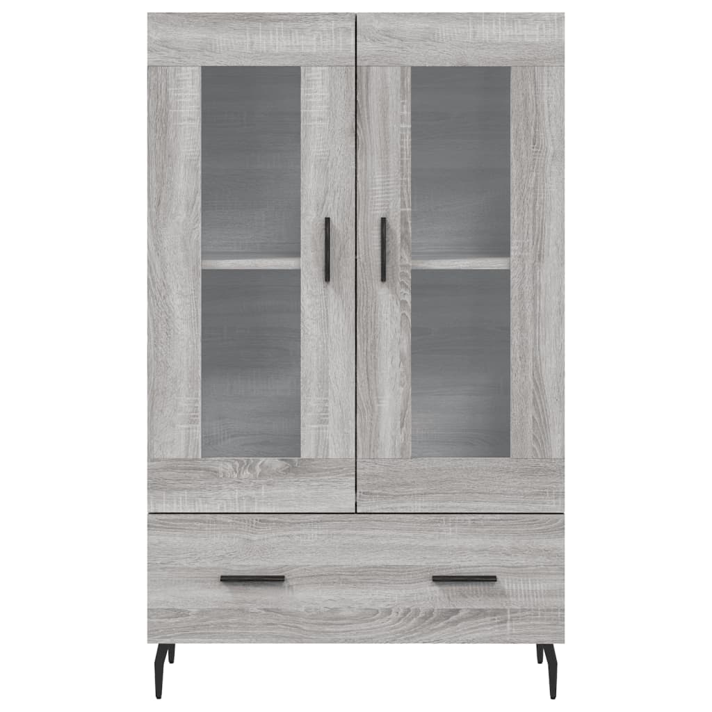 vidaXL Highboard Grey Sonoma 69,5x31x115 cm Engineered Wood