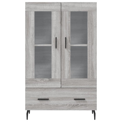 vidaXL Highboard Grey Sonoma 69,5x31x115 cm Engineered Wood