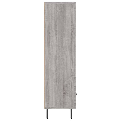 vidaXL Highboard Grey Sonoma 69,5x31x115 cm Engineered Wood