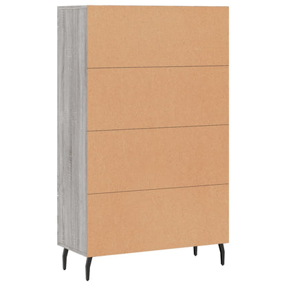 vidaXL Highboard Grey Sonoma 69,5x31x115 cm Engineered Wood