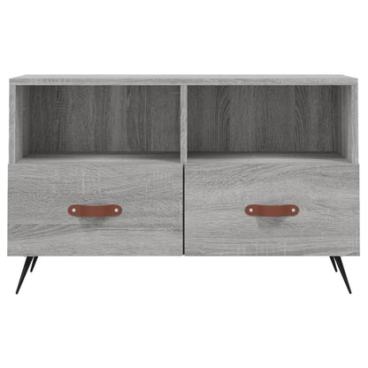 vidaXL TV Cabinet Grey Sonoma 80x36x50 cm Engineered Wood