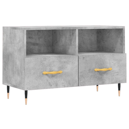 vidaXL TV Cabinet | Concrete Grey | Engineered wood, Iron | Medium | TV Cabinet
