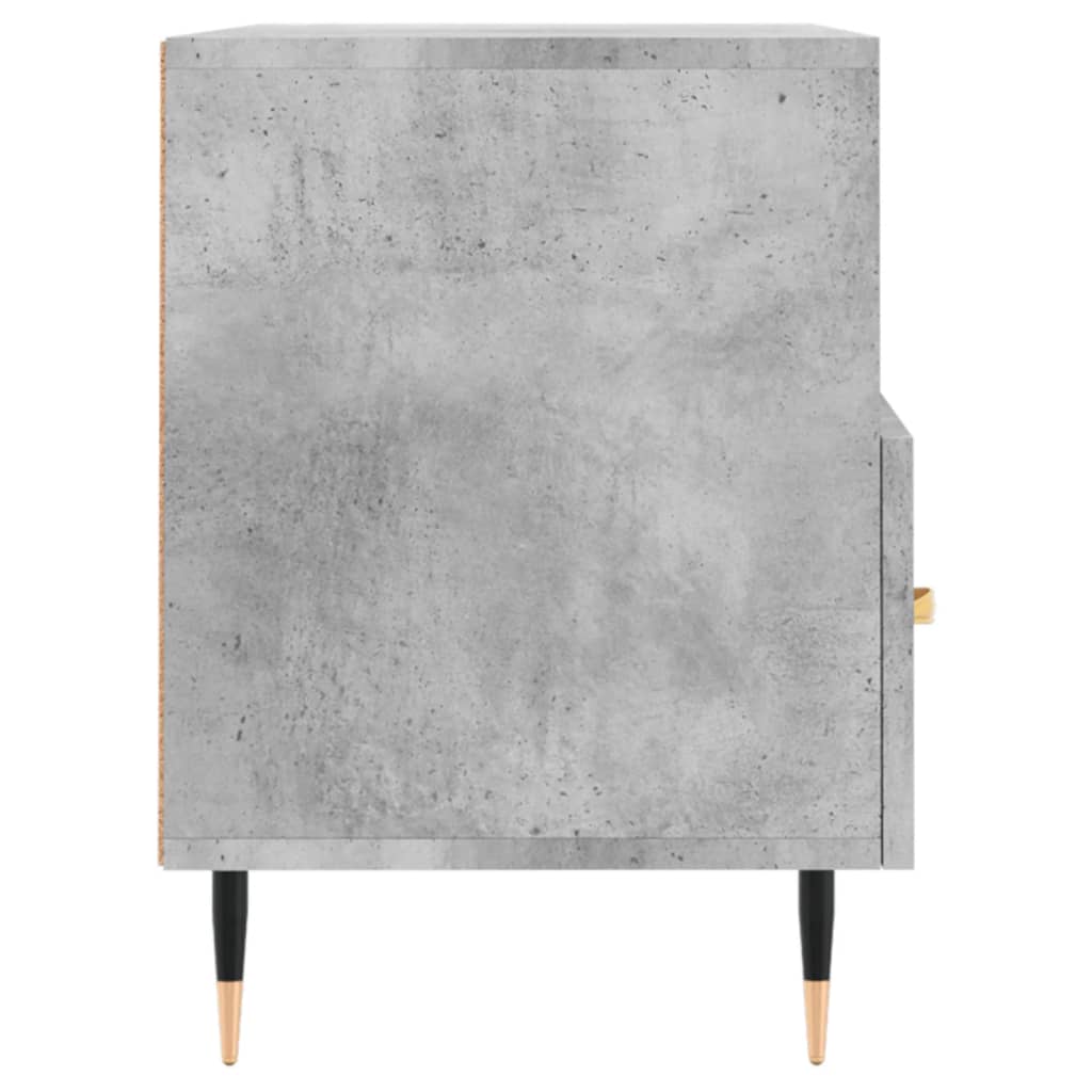 vidaXL TV Cabinet | Concrete Grey | Engineered wood, Iron | Medium | TV Cabinet