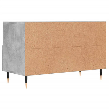 vidaXL TV Cabinet | Concrete Grey | Engineered wood, Iron | Medium | TV Cabinet