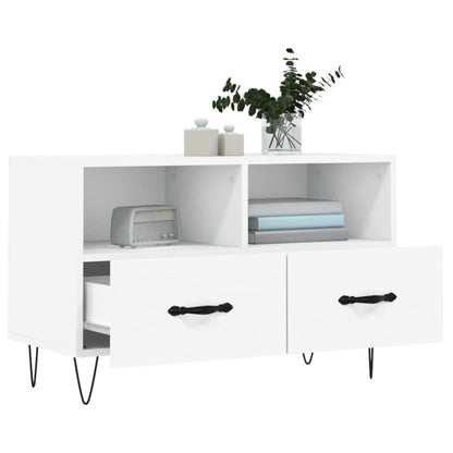vidaXL TV Cabinet White 80x36x50 cm Engineered Wood