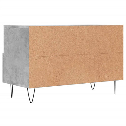 vidaXL TV Cabinet Concrete Grey 80x36x50 cm Engineered Wood